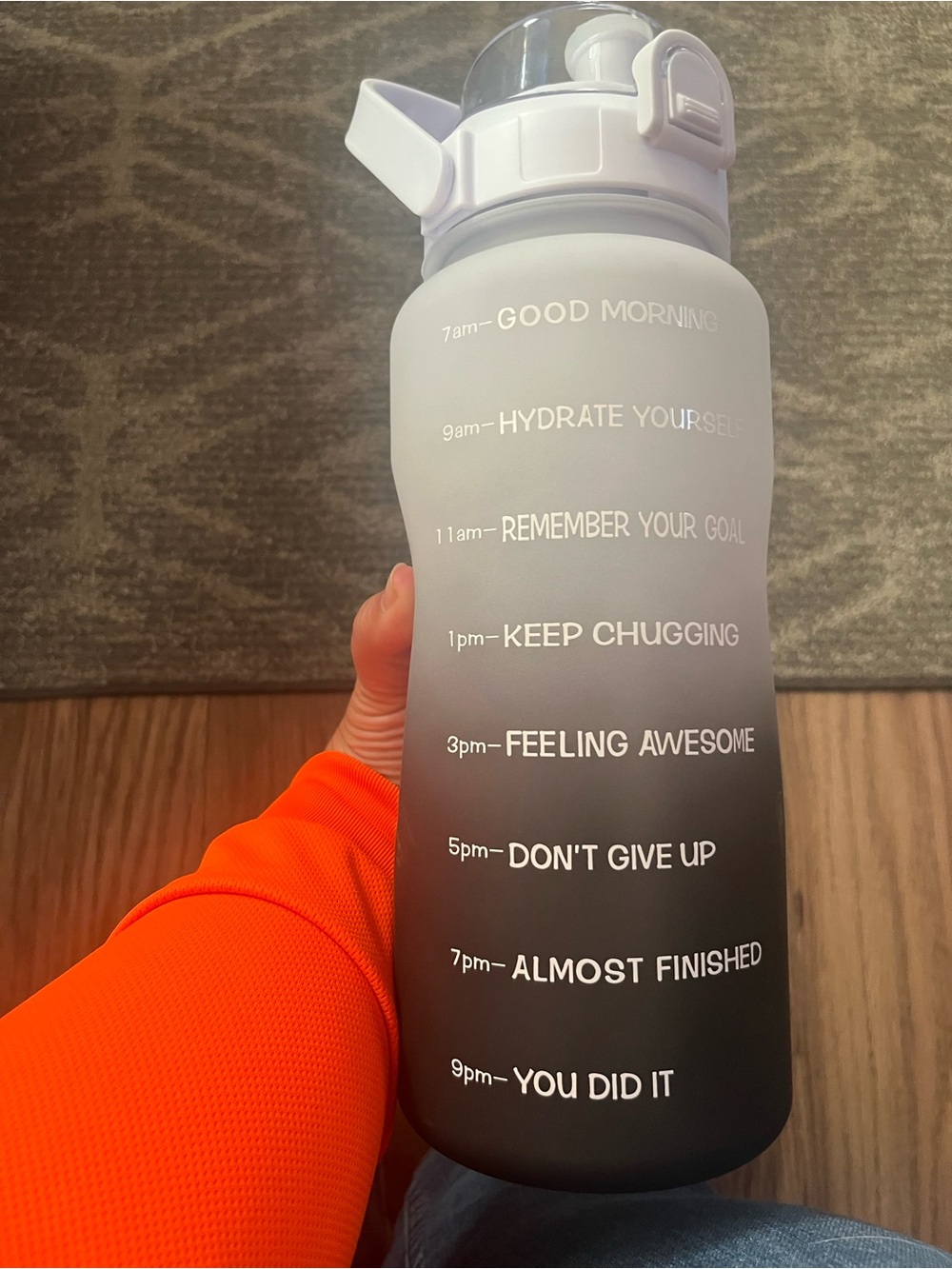 Motivation water bottle 64oz you got this